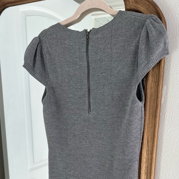 Alice + Olivia Employed Charcoal Knit Bodycon Dress - Picture 3 of 10